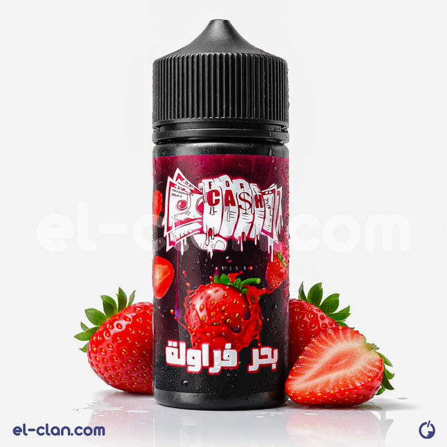 سائل فيب بنكهات بحر الفراولة ساقع من فور كاش إي-جويس، زجاجة سائل ليكويد محلي لمشروبات إلكترونية باردة