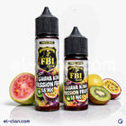سائل فيب بنكهات جوافة، كيوي، وفروت باشون من FBI E-Juice في عبوة ليكويد محلي طبيعي