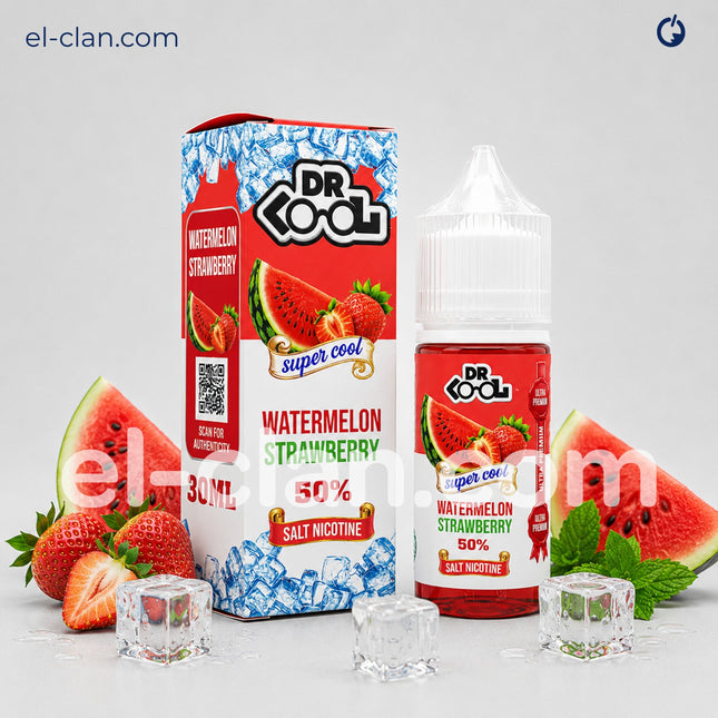 DR.Cool Super Cool SaltNic Melon Straw فراوله بطيخ ساقع