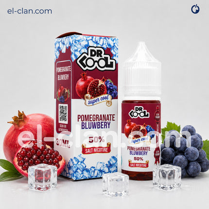 DR.Cool Super Cool SaltNic Pomegranate Bluwberry توت رمان ساقع