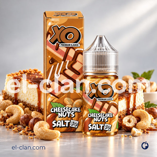 ليكويد فيب XO SaltNic بنكهة تشيز كيك بالمكسرات، من XO E-Liquid