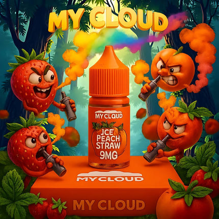My Cloud Ice Peach Straw فراوله خوخ ساقع