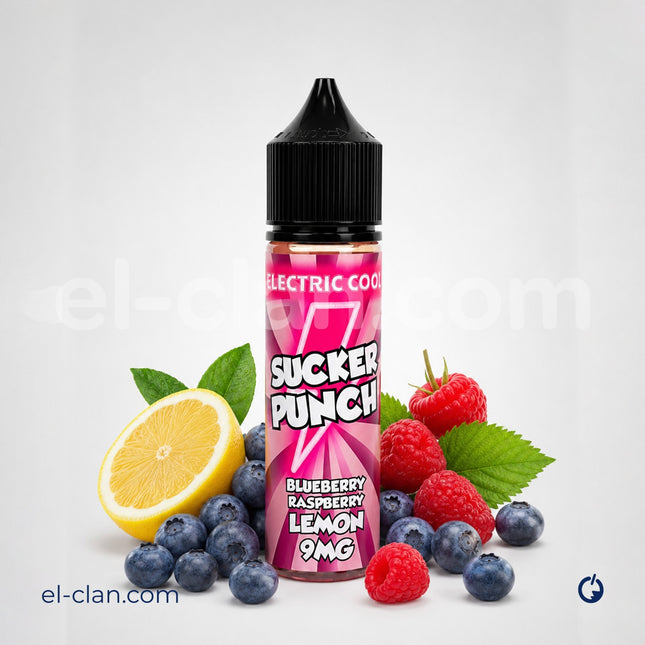 Sucker Punch Electric Cool Blueberry Raspberry Lemon توت ليمون ساقع