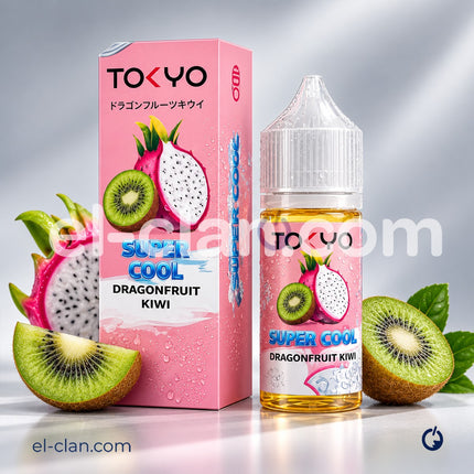 Tokyo SaltNic Super Cool Dragon Fruit Kiwi دراجون فروت كيوي ساقع