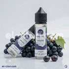 Ripe Vapes Grape Freez vape liquid bottle with a label featuring purple grapes and icy cooling design, in a clear plastic bottle.