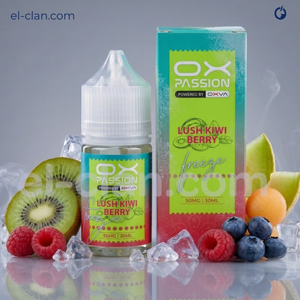 OX Passion SaltNic Super Cool Lush Kiwi Berry كيوي توت ساقع