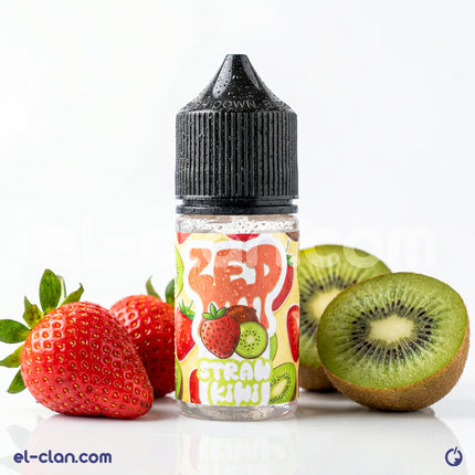 زبدة فيب بنكهة فراولة كيوي من زيد إي-ليكويد، عبوة ليكويد محلي بنكهة فواكه منعشة في عبوة واضحة