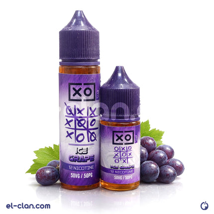 سائل فيب ليكويد عنب ساقع من XO E-Liquid، زجاجة 5 مل مع طعم عنب منعش وبارد.