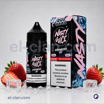 Nasty Juice Super Cool SaltNic Strawberry Ice فراوله ساقع