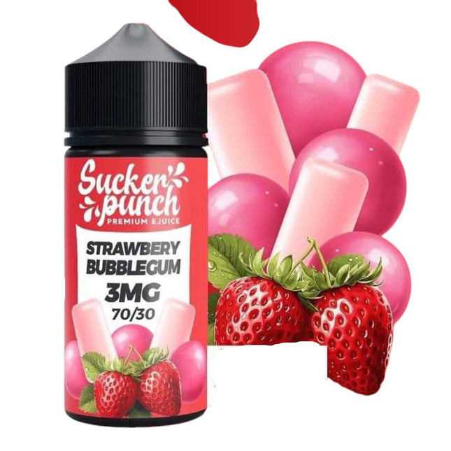 Sucker Punch Strawbery Bubblegum لبان فراوله