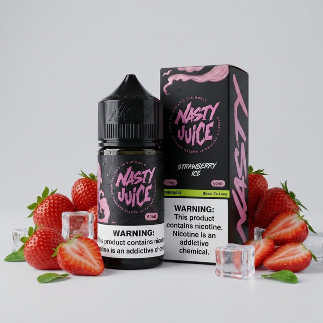 Nasty Juice Strawberry Ice فراوله ساقع
