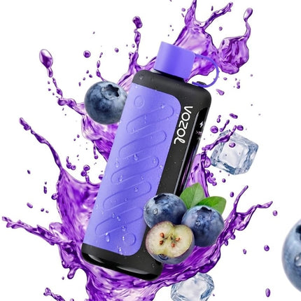 شريحة فيب Vozol Gear Hookah 40k توت ساقع، منتج ديسبوسبل أزرق بنكهة التوت والثلج، مظهر أنيق وسهل الاستخدام