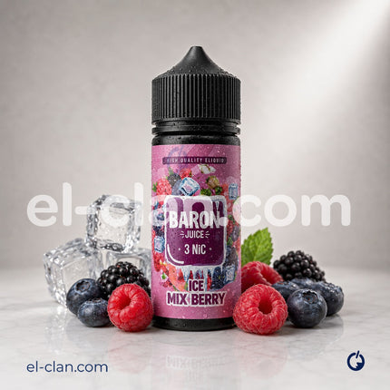 Baron SaltNic Ice Mix Berry مكس توت ساقع