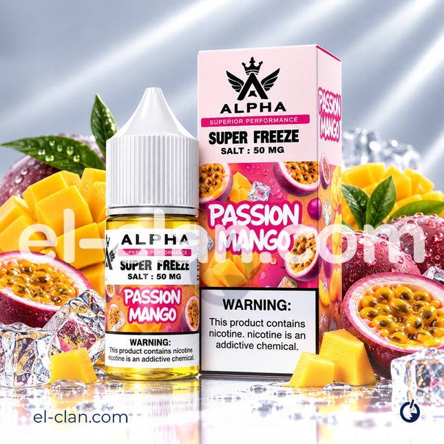 Alpha Super Cool Saltnic Passion Mango مانجو باشون ساقع جدا