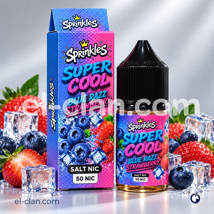 Sprinkles Super Cool Saltnic Blue Razz Strawberry توت فراوله ساقع