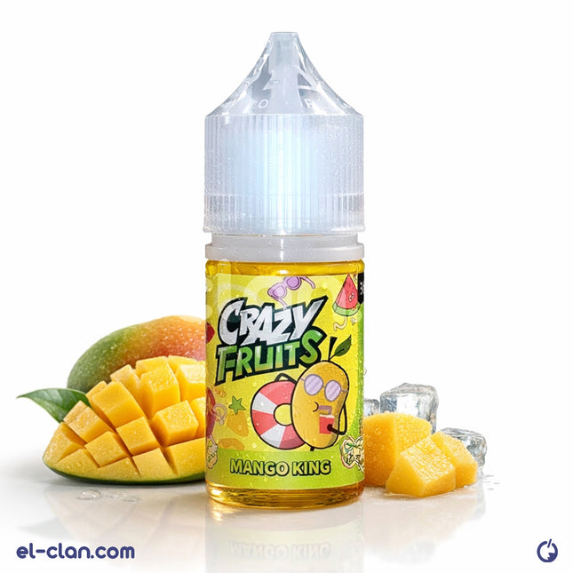 Tokyo SaltNic Mango King Mango flavored nicotine salt vape liquid in a clear bottle, imported vape juice for electronic cigarettes.