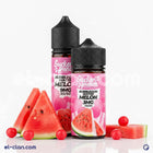 سوجر بنش بابلجم بطيخ ساقع فيب ليكويد محلي من ماركة Sucker Punch E-Juice، يظهر زجاجة سائل في الصورة