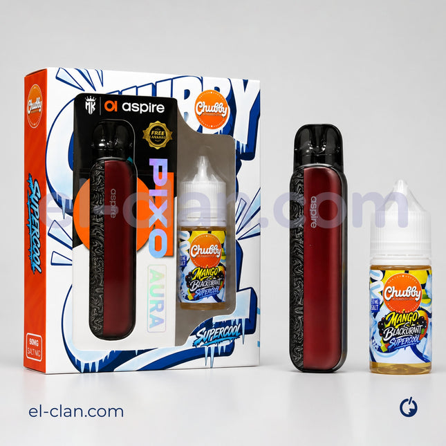 Aspire Pixo Aura + Chubby اسباير بيكسو اورا