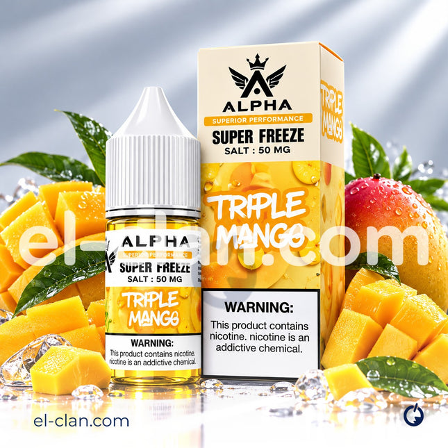Alpha Super Cool Saltnic Triple Mango مانجو ساقع جدا