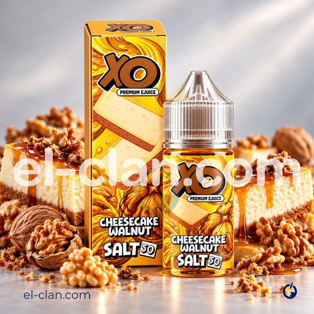 ليكويد فيب XO E-Liquid بنكهة تشيزكيك عين جمل، SaltNic محليcuntegn