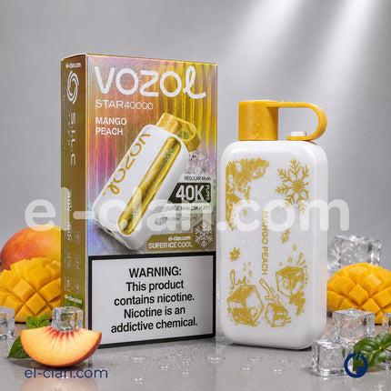 Vozol Star 40K Super Cool Mango Peach Disposable مانجو خوخ ساقع