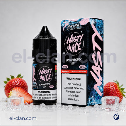 Nasty Juice Super Cool SaltNic Strawberry Ice فراوله ساقع
