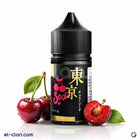 Tokyo SaltNic Cherry Soda vape liquid in a clear bottle, featuring cherry soda flavor for electronic vaping devices.