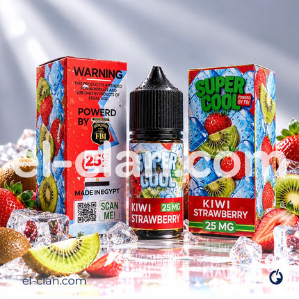 FBI SaltNic Super Cool Kiwi Strawberry فراوله كيوي ساقع