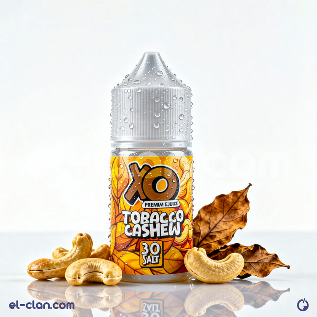 سائل فيب نيكوتين طعمه توباكو وكاجو من XO E-Liquid، عبوة ليكويد محلي بنكهة مميزة للمدخنين الإلكترونيين