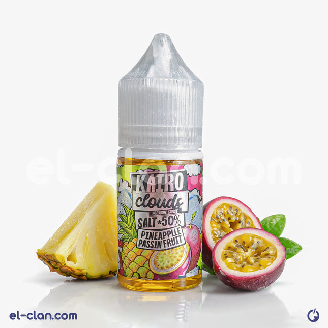 Kairo Clouds SaltNic Super Cool Pine Apple Passion Fruit باشون فروت اناناس