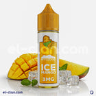 My Cloud E-Juice My Cloud Ice Mango vape liquid in a bottle with mango flavor, featuring vibrant packaging and branding.