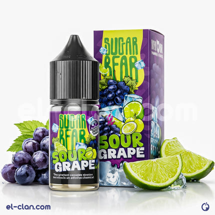 سائل فيب ليكويد سكر بير سوبر فريزي ساور غرايبه بنكهة عنب وليمون ساقع من ماركة Sugar Bear E-Juice