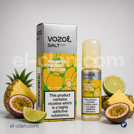 Vozol SaltNic Pineapple Passion Fruit Lime اناناس باشون فروت ليمون