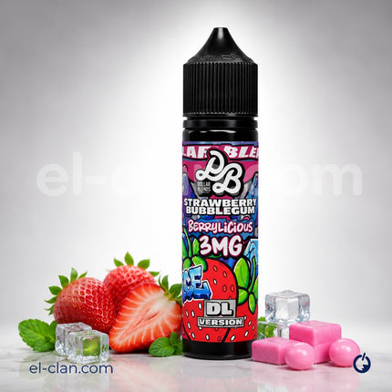 Dollar Blends Strawberry Bubblegum Berry Licious Ice لبان فراولة