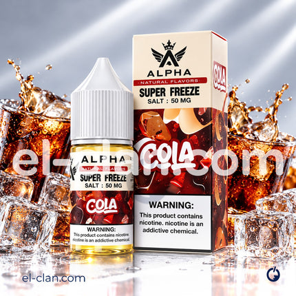 Alpha Super Cool Saltnic Cola كولا ساقع جدا