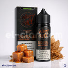 Nasty Juice Caramel Tobacco Bronze Blend vape liquid in a clear bottle with caramel and tobacco flavor label.