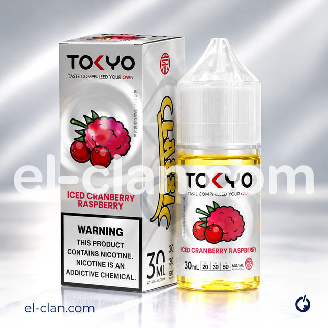 Tokyo SaltNic Iced Cranberry Raspberry توت