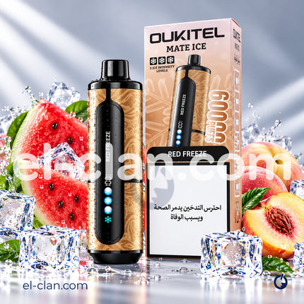 Oukitel Mate Ice 60K Red Freeze Disposable  فواكه مشكله ساقع