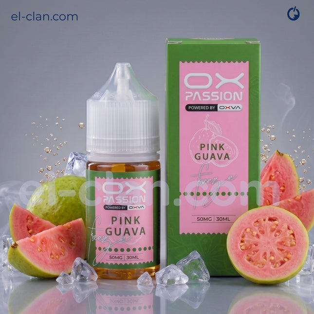 OX Passion SaltNic Super Cool Pink Guava جوافه ساقع