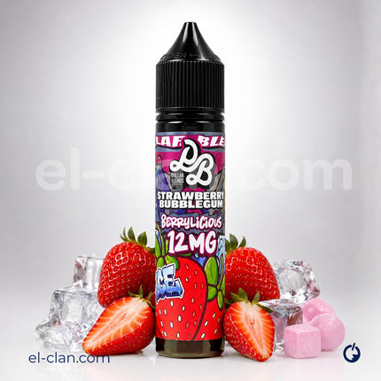 Dollar Blends Strawberry Bubblegum Berry Licious Ice لبان فراولة