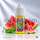 نقطة تبخير فيب ليكويد بطيخ ساقع جدا من Shield e-juice، زجاجة واضحة مع تصميم جذاب لنكهات الماء البارد والمنعشة
