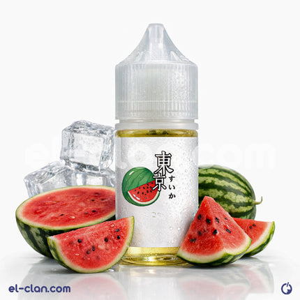 سائل فيب توكيو سولتنيكد Watermelon المثلج بنكهة البطيخ المستورد في عبوة واضحة