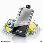 مشروب طاقة سائل من Life Pod، عبوة فيب - ديسبوسبل، نكهة Ice Boost 40K Monster Drink، يظهر في الصورة.