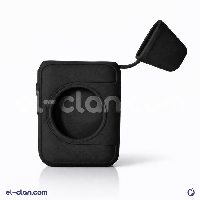 Oxva covers for vape devices, rubber protective case compatible with Oxva devices, branded by Clan Al-Vape, shown on a white background.