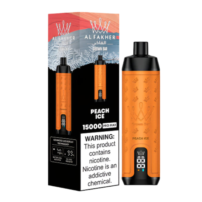 Crown Bar Alfakher Pro 15K Peach Ice Disposable
