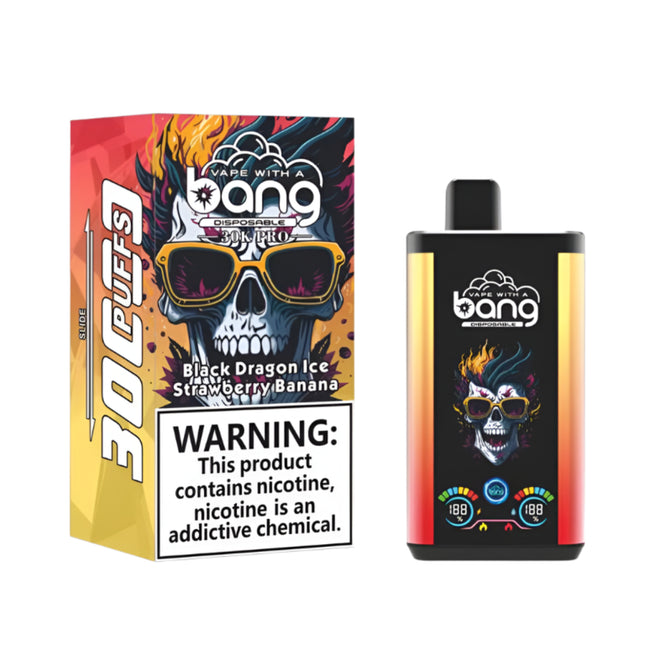 Bang 30K Pro Black Dragon Ice Strawberry Banana Disposable