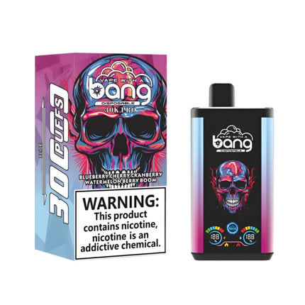Bang 30K Pro Blueberry Cherry Cranberry Watermelon Berry Boom Disposable بطيخ توت كريز