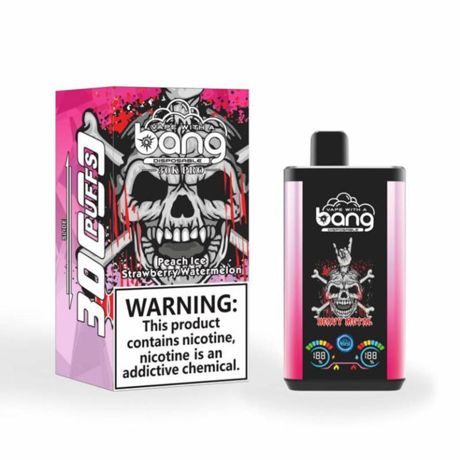 Bang 30K Pro Peach Ice Strawberry Watermelon Disposable