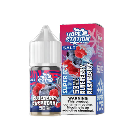 Vape Station Super Ice SaltNic Blueberry Raspberry