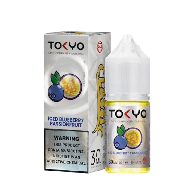 Tokyo SaltNic Iced Blueberry Passion Fruit توت باشون فروت ساقع